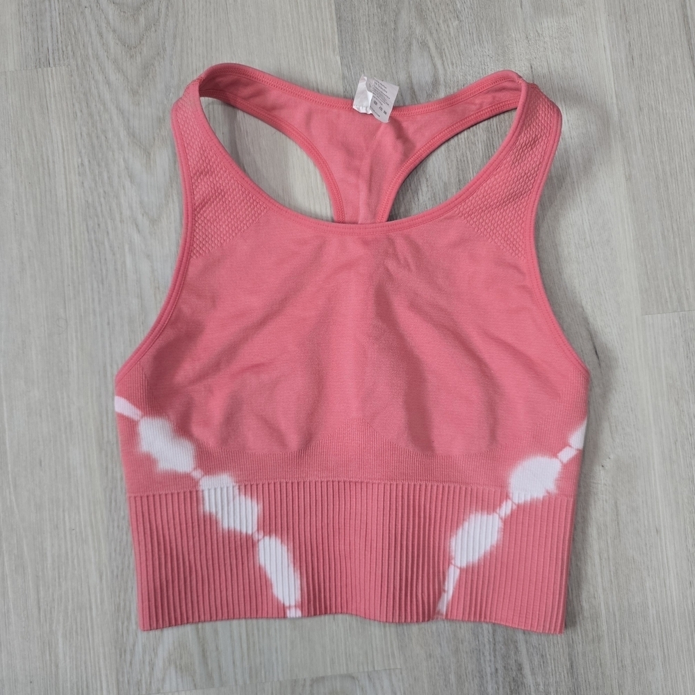 ZYIA Hendrix Tie Dye Halter Active Crop Top Size S